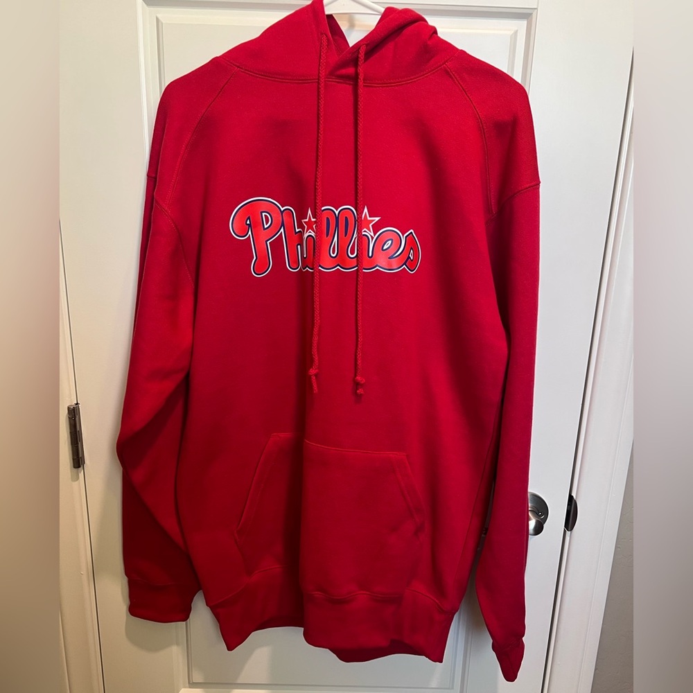 Red Phillies Hoodie, Adult Small